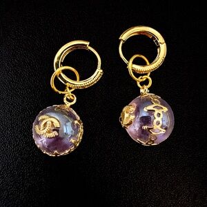 Upcycled hoop earrings